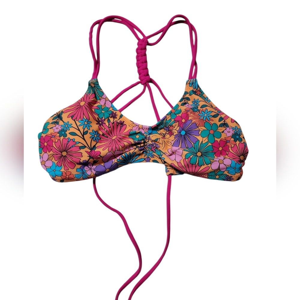Bikini Top Sz XS Braided Criss Criss Back NWOT